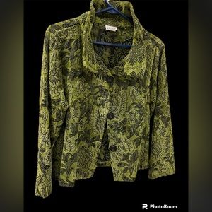 Emerald green short jacket size M